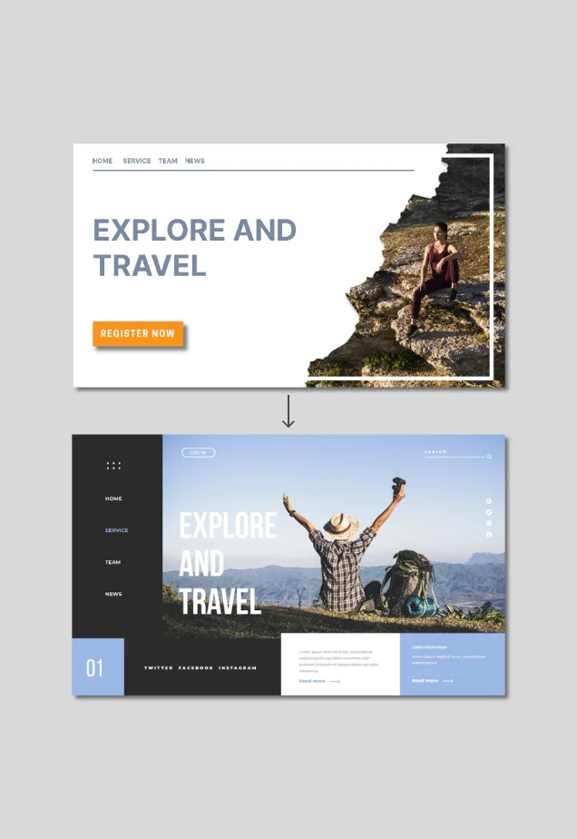 Exemple de refonte de site WordPress